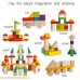 Wooden Building Stacking Blocks Set Kids Construction Building Toys 56Pcs Educational Shape and Color Learning Toys for Toddlers Boys and Girls B074C3RJN6